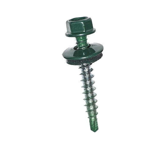 Кровельный саморез 5.5х25 RAL 6002 зелёный, 250шт Ekt 1091255025