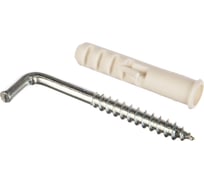 Распорный дюбель Зубр МАСТЕР тип ЕВРО с шурупом-крюком, 12х60 / 8х85 мм, 2 шт 30676-12-60