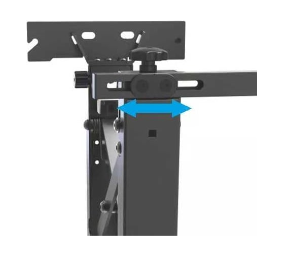 Настенное крепление для видеостен с выдвижным механизмом Wize Pro VW50 push in-pop out, 45"-55"+, Max VESA 600x400 122020