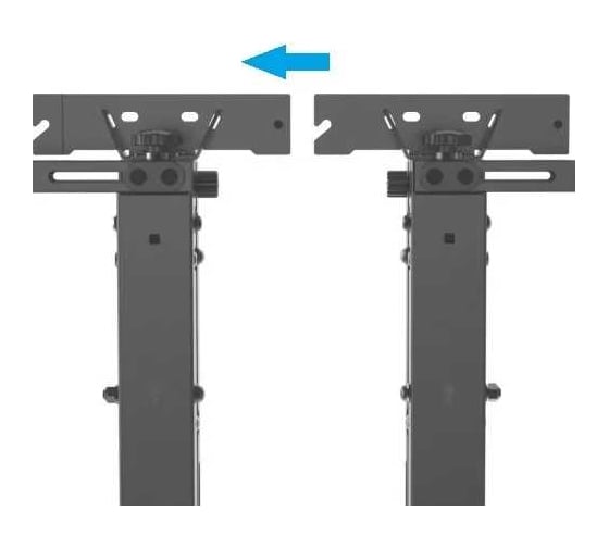 Настенное крепление для видеостен с выдвижным механизмом Wize Pro VW50 push in-pop out, 45"-55"+, Max VESA 600x400 122020