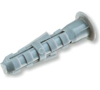 Распорный дюбель 8x40, с бортом, полипропилен, серый, 200шт ведро 1л Ekt KEW KSD 502010840