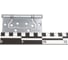 Универсальная петля без врезки FUARO IN4500W-BL WP (500-2BB/BL 100x2,5) белый жемчуг, блистер 39747 4