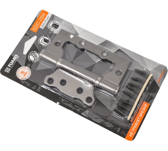 Универсальная петля без врезки FUARO IN4500W-BL GR (500-2BB/BL 100x2,5) графит, блистер 39743