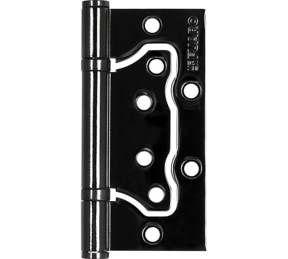 Универсальная петля без врезки FUARO IN4500W-BL BN (500-2BB/BL 100x2,5) черный глянец, блистер 39741 1