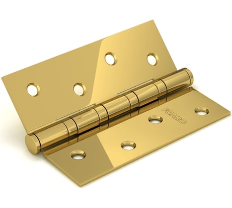 Универсальная петля FUARO IN4400U-BL PB (4BB/BL 100x75x2,5) латунь, блистер 24031