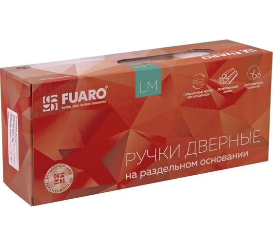 Раздельная ручка FUARO LM/Z K.QS52.TITAN CP/WH-19 хром/белый 45799