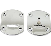 Накладка на сувальдный замок FUARO ESC.S-lift+S/OV.set (ESC021) с шторкой, CP хром (2 шт.) 28273