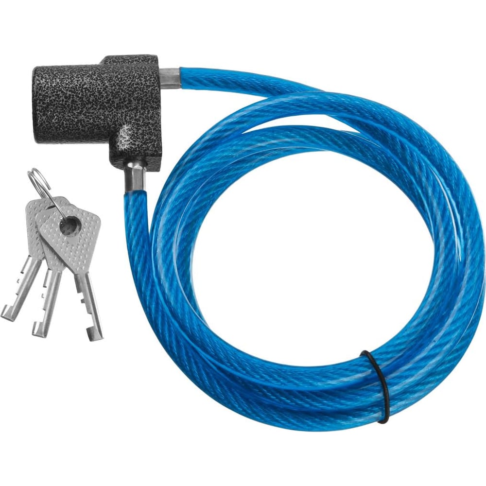 Тросовый замок 1260мм, дисковый механизм секрета, Зубр ВС2-6А-02 37220 ...