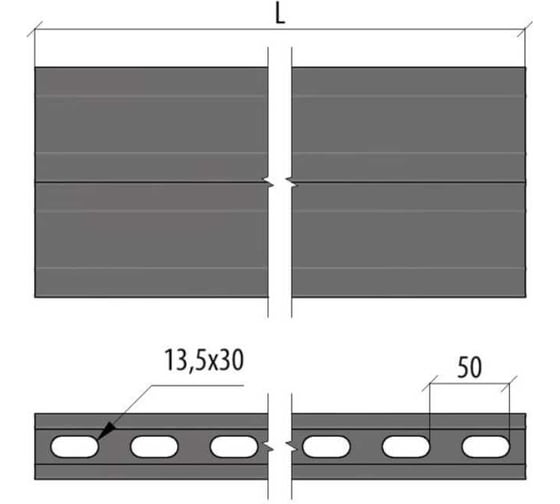 Двойной страт-профиль Система КМ 41x72 мм, L2900 мм, s:1,5 мм, HD 2STP41-72-2900 HD