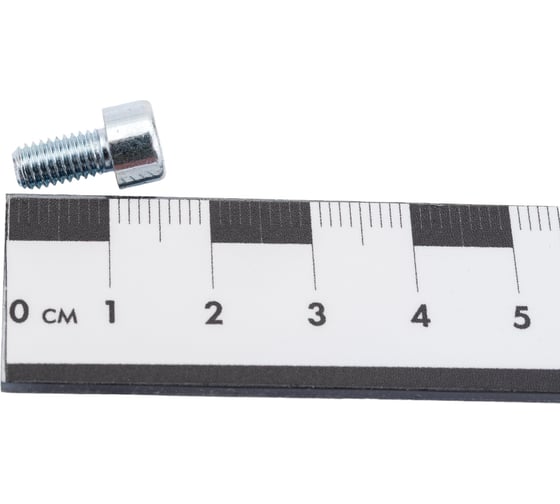 Винт Мир крепежа DIN 912, М5x10 мм, 8,8, цинк, 500 шт. Т0000001200