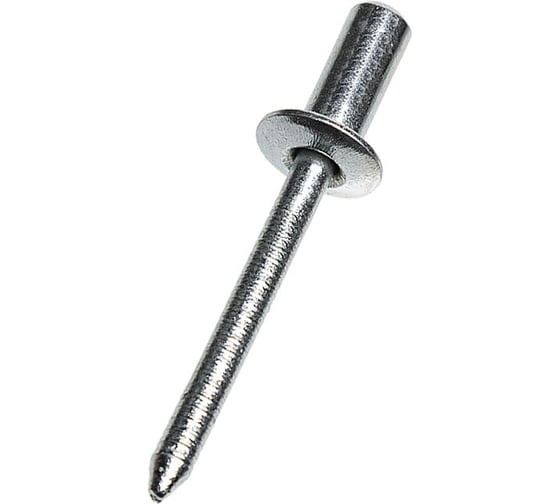 Тяговая заклепка ЦКИ Ст/Ст плоская, 4.8x15 мм, закрытая, 250 шт. 77426