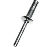 Тяговая заклепка ЦКИ Ст/Ст плоская, 6.4x19 мм, структурная M-Lock, под пакет 2.03-15.87 мм, 50 шт. 77430