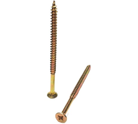 Саморез желтый универсальный оцинкованный с потайной головкой 5.0x90 мм, pz2, 1 кг GSMETZ 1035090-1