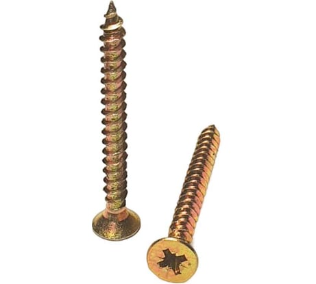 Саморез желтый универсальный оцинкованный с потайной головкой 5.0x50 мм, pz2, 1 кг GSMETZ 1035050-1