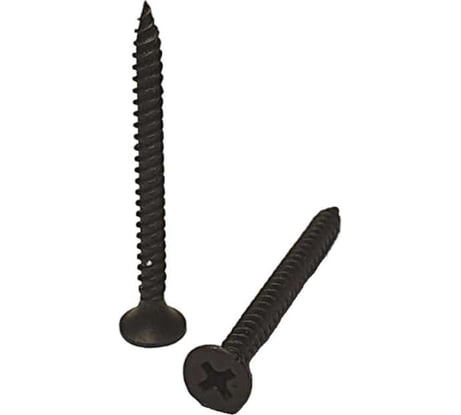 Саморез черный усиленный фосфатированный по металлу, дереву, ГКЛ 3,5x45 мм, ph2, 1 кг GSMETZ 1013545-1