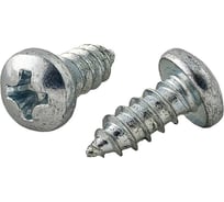 Саморез КВАДРА DIN 7981, 5.5x13 цинк, полусфера, шлиц PH3, острый, кор. 500 шт. 815513050500