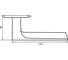 Дверная ручка PUERTO Кастаньоле, серия SLIM, хром блестящий, INAL 549-03 slim CP 2