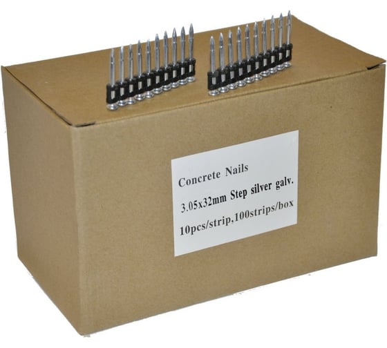 Гвозди по бетону TOUA EG bullet point 3,05х32 мм, 1000 шт. 30532stepEG 30532stepEGBP