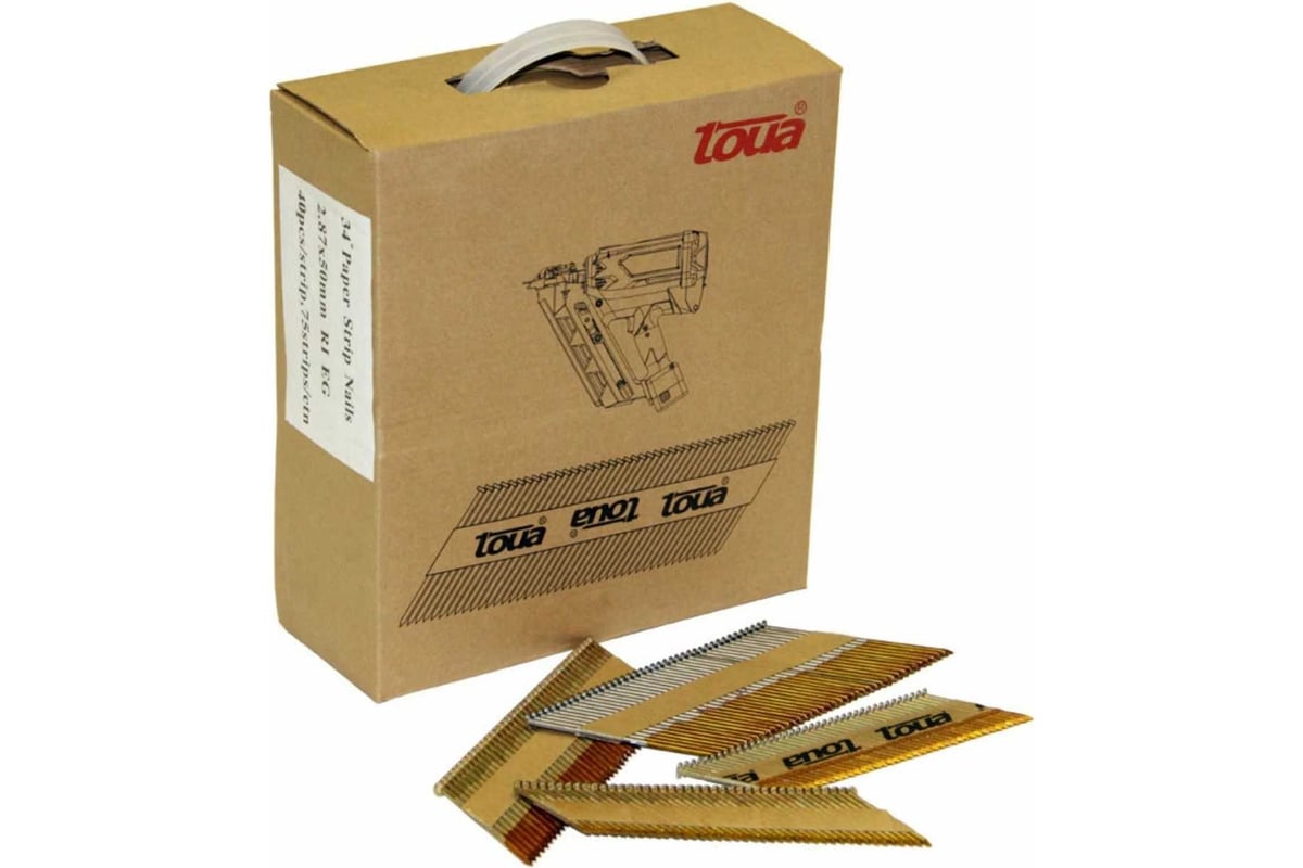 Гвоздь по дереву (3,05х90 мм, 2000шт.) рифленый c гальваническим ...