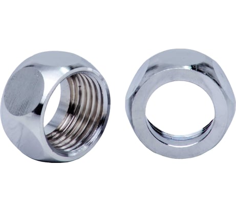 Комплект для вальцевания Kofulso 3/4" (2 гайки латунных, 2 прокладки резиновых, 2 стопорных кольца нерж.) КДВ 3/4"