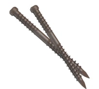 Саморез для террасной доски Гвозdeck потайной, 5,0х60 окрашенный, остроконечный, Torx 15, 500 шт. 20645060ECTXWG1