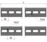 Швеллер Система КМ 50х50х4 мм, L600 мм, тройная перфорация, HD LO15329 P50-50-4.0-600 3P HD 2