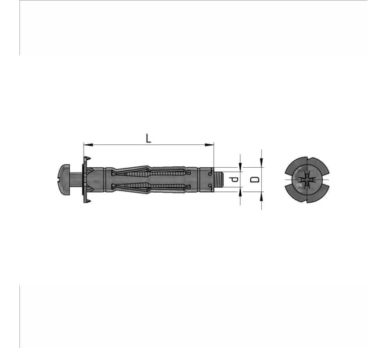 Дюбель Система КМ МОЛЛИ металлический, M4х32 мм, упаковка 100 шт. KR0137 MOLLY-4х32-KM