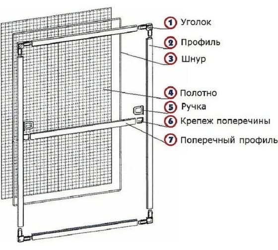 Рамный профиль для москитной сетки KOMFORT москитные системы 25x10 мм, белый, 2,2м 1 шт ПРБ02081