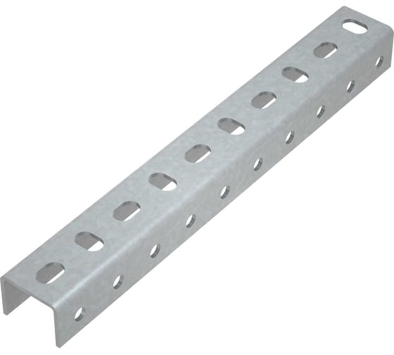 Универсальный профиль Система КМ усиленный, 38x29x2.5 мм, L600 мм UPS600 INOX304 1