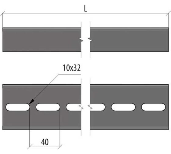 Швеллер Система КМ 50x100x1.5 мм, L2500 мм HD P50-100-1.5-2500 HD
