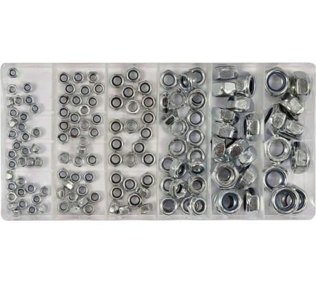 Набор гаек самоконтрящиеся, YATO 146 пр YT-06774 371406774 092 1