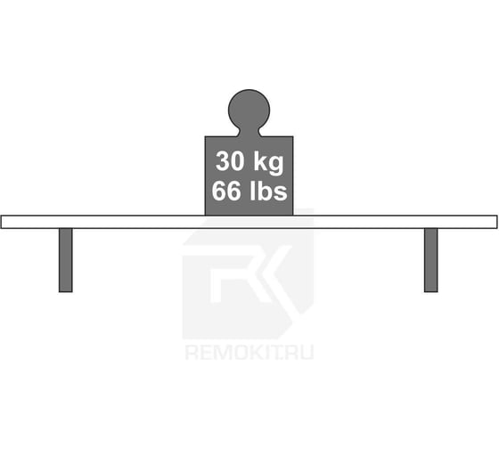 Стальной кронштейн Dolle standard 90x65 мм, коричневый 90818