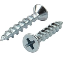 Оконный саморез Квадра острый, 4.1x35 мм, белый цинк, фурнитурный, 10000 шт. 413513010001