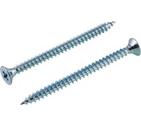 Универсальный саморез Квадра 5x70 мм, белый, потайная голова, цинк, 250 шт. 503070025001