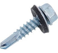 Квадра саморез кровельный 5.5x25 цинк, кор. 250 шт., сверло PT.3 шайба EPDM КВАДРА 550251000251