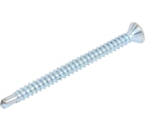 Оконный саморез со сверлом Квадра 3.9x50 мм, белый цинк, DIN 7504 Р, 500 шт. 413905010500
