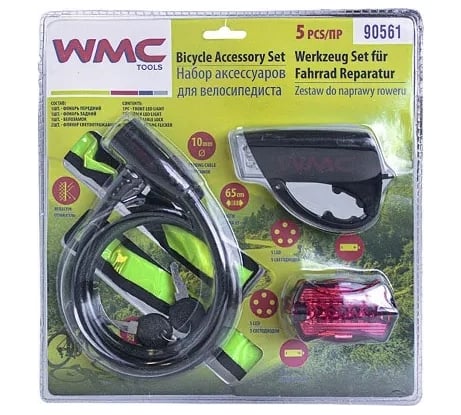 Набор аксессуаров для велосипеда WMC TOOLS 5 предметов в блистере WMC-90561