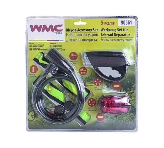 Набор аксессуаров для велосипеда WMC TOOLS 5 предметов в блистере WMC-90561
