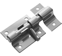 Шпингалет ООО Комус УЗК Домарт ШП-40 накладной, ригель 7 мм, сталь, хром 1685133