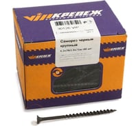 Саморез по дереву VIPКрепеж черный 4,2х76 к 88 шт 30126 VIP