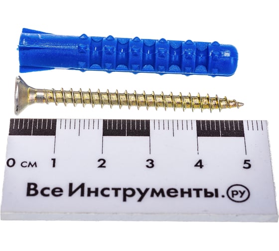 Дюбель ежик VIPКрепеж для крепления плинтусов 8х50 4 шт 13908 VIPS