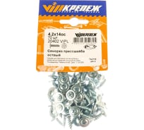 Саморез с прессшайбой vipкрепеж острый, 4,2х14, 76 шт. VIP 20402 VIPL