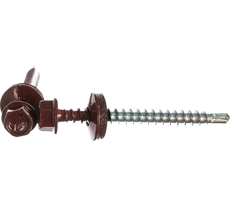 Кровельный саморез, красное вино Крепежная техника 4,8х51 RAL 3005 150шт 420312 БК