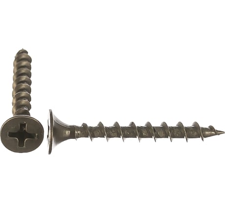 Саморез Качественный Крепеж 3,5х32 потай, крупная резьба, оксид 280 шт 0300361 КЧ