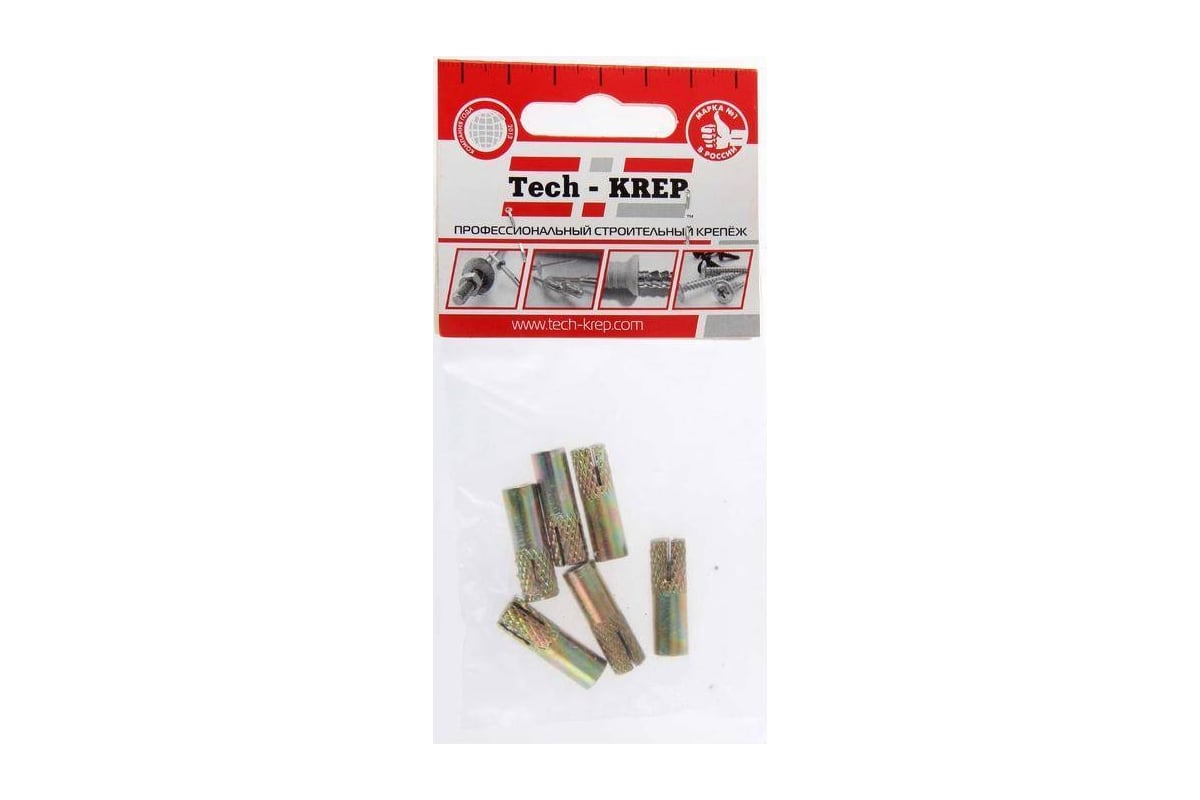 Купить Забиваемый анкер Tech-Krep М8 5 шт - пакет 103908 по цене от 38 ...