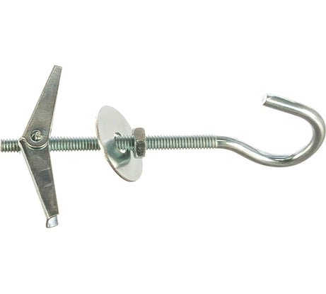 Анкер складной пружинный с крюком М4, 1 шт, пакет Zitar 103898