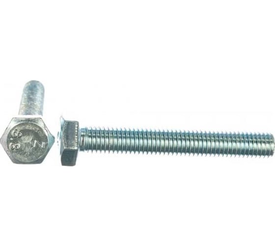 Болт Tech-Krep DIN933 с шестигранной головкой, оцинкованный М10х120 10 шт - коробка с ок 126518