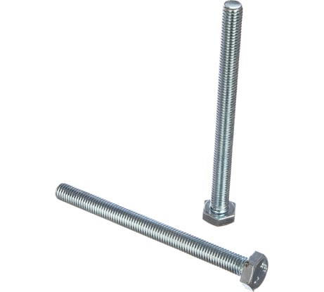 Болт Tech-Krep/Zitar DIN933 с шестигранной головкой, оцинкованный М10х120 2 шт - пакет 126519
