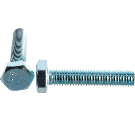 Болт Tech-Krep/Zitar DIN933 с шестигранной головкой, оцинкованный М10х50 2 шт - пакет 102978