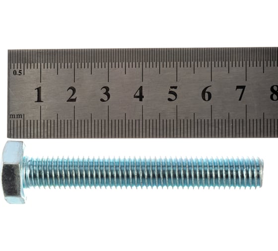 Болт Tech-Krep/Zitar DIN933 с шестигранной головкой, оцинкованный М10х70 2 шт - пакет 102979